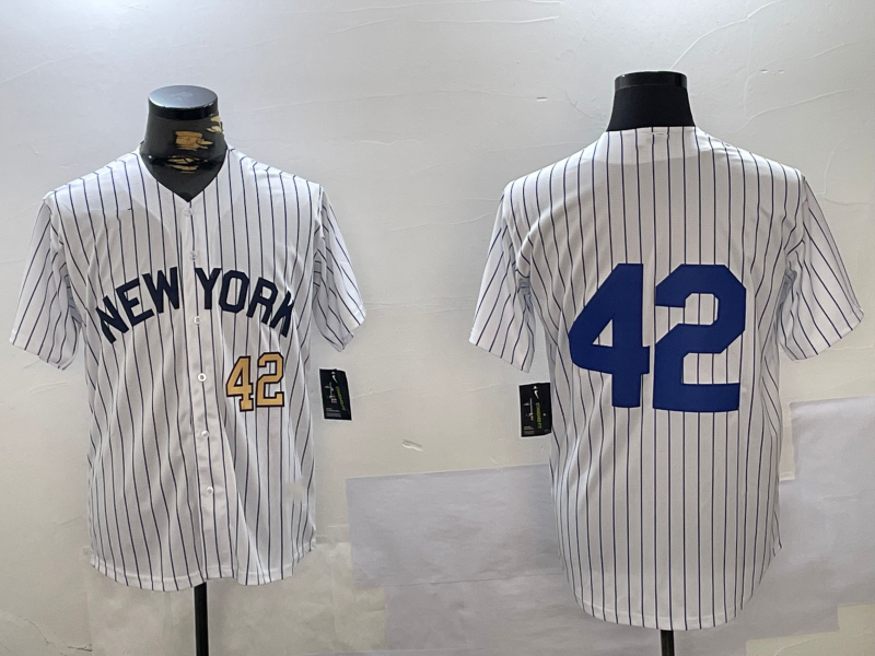 NY.Yankees #42 Jackie Robinson Player White Game Jersey Cool Base Stitched Baseball Jerseys baseball jersey product view 1