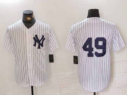 NY.Yankees #49 Ron Guidry Player Jersey White Cool Base Stitched Baseball Jerseys baseball jersey product view 1