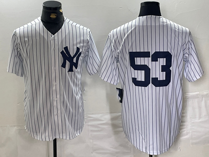 NY.Yankees #53 Bobby Abreu Player White Cool Base Stitched Baseball Jerseys baseball jersey product view 1