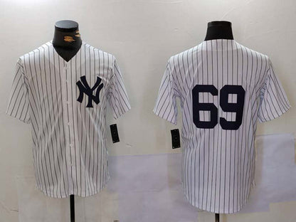 NY.Yankees #69 Manny Fresh White Player Game Jersey Cool Base Stitched Baseball Jerseys baseball jersey product view 1