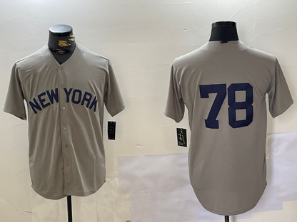 NY.Yankees #78 Kellin Deglan Player Grey Field of Dreams Cool Base Stitched Baseball Jerseys baseball jersey product view 1