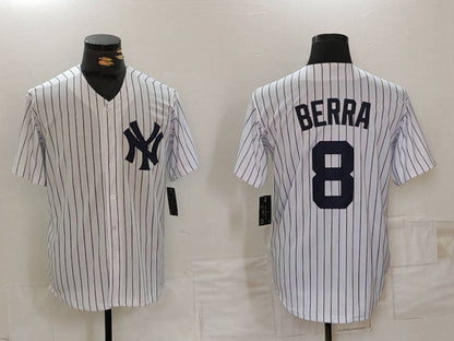 NY.Yankees #8 Yogi Berra Player Jersey White Stitched Cool Base Throwback Baseball Jerseys baseball jersey product view 1