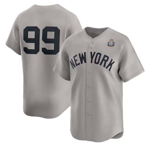 NY.Yankees #99 Aaron Judge Player Gray World Series Limited Stitched Baseball Jerseys baseball jersey product view 1