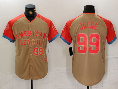 NY.Yankees #99 Aaron Judge Player Number Cream All Star Limited Stitched Baseball Jerseys baseball jersey product view 1