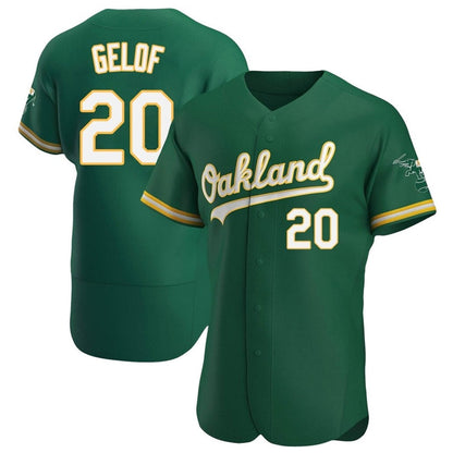 Athletics #20 Zack Gelof Player Green Home Limited Elite Baseball Jerseys baseball jersey product view 1