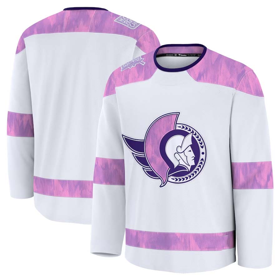 O.Senators Supporters Blank Player Game Hockey Jersey - White Stitched American Hockey Jerseys hockey jersey product view 1