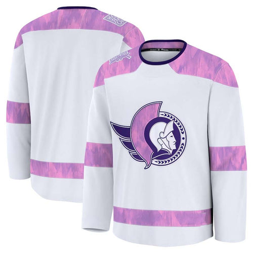 O.Senators Supporters Blank Player Game Hockey Jersey - White Stitched American Hockey Jerseys hockey jersey product view 1