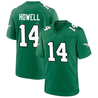 P.Eagles #14 Sam Howell Player Kelly Green Game Football Jerseys football jersey product view 1