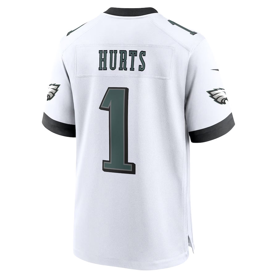 P.Eagles #1 Jalen Hurts Player White Home Game Football Jerseys football jersey product view 1