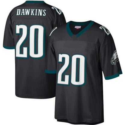 P.Eagles #20 Brian Dawkins Player Mitchell & Ness Black Legacy Replica Jersey Stitched American Football Jerseys football jersey product view 1