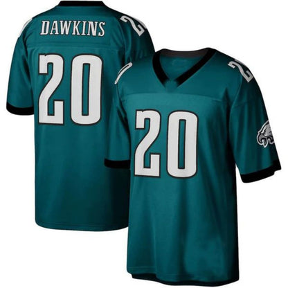 P.Eagles #20 Brian Dawkins Player Mitchell & Ness Midnight Green 1996 Legacy Replica Jersey Stitched American Football Jerseys football jersey product view 1