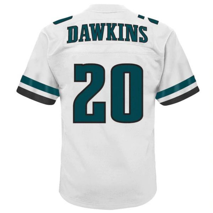 P.Eagles #20 Brian Dawkins Mitchell & Ness White 2004 Retired Player Legacy Jersey Stitched American Football Jerseys football jersey product view 1
