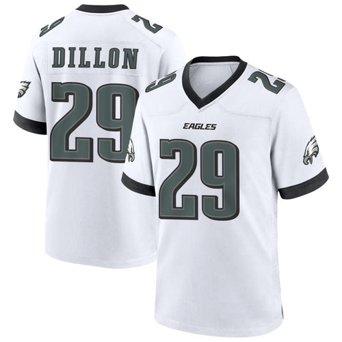 P.Eagles #29 AJ Dillon Player White Home Game Football Jerseys football jersey product view 1