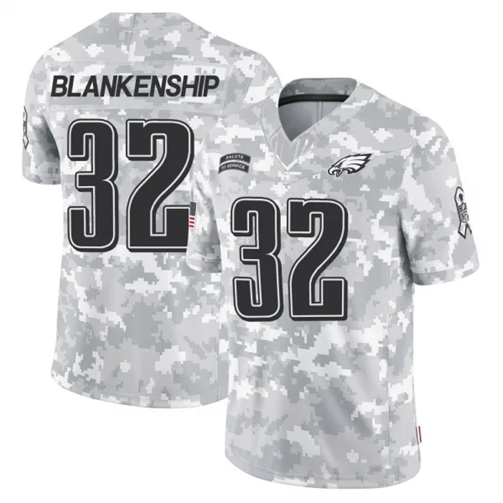 P.Eagles #32 Reed Blankenship Player Arctic Camo Salute to Service Limited Football Jerseys football jersey product view 1