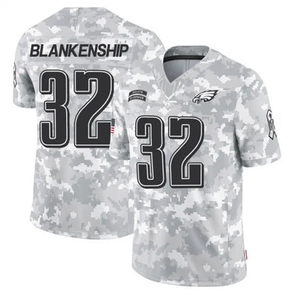 P.Eagles #32 Reed Blankenship Player Arctic Camo Salute to Service Limited Football Jerseys football jersey product view 1