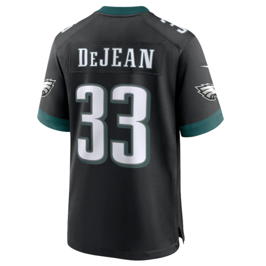 P.Eagles #33 Cooper DeJean Black Player Game Jersey Stitched American Football Jerseys football jersey product view 1