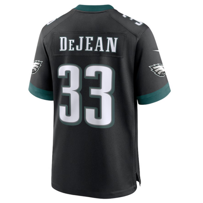 P.Eagles #33 Cooper DeJean Black Player Game Jersey Stitched American Football Jerseys football jersey product view 1