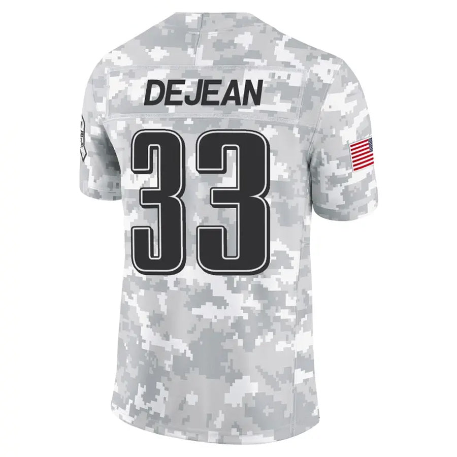 P.Eagles #33 Cooper DeJean Player Arctic Camo Salute to Service Limited Football Jerseys football jersey product view 1