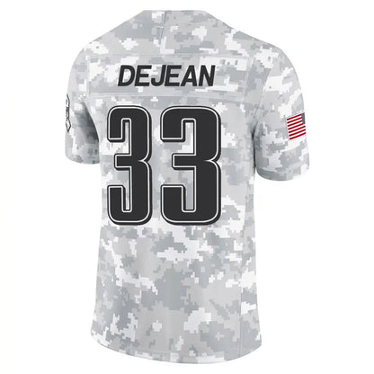P.Eagles #33 Cooper DeJean Player Arctic Camo Salute to Service Limited Football Jerseys football jersey product view 1