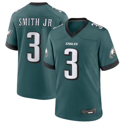 P.Eagles #3 Nolan Smith Player Midnight Green Team Game Jersey -American Stitched Football Jerseys football jersey product view 2