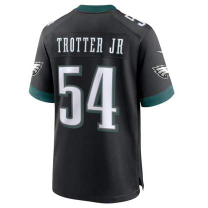 P.Eagles #54 Jeremiah Trotter Jr. Black Alternate Player Game Jersey -Stitched American Football Jerseys football jersey product view 1