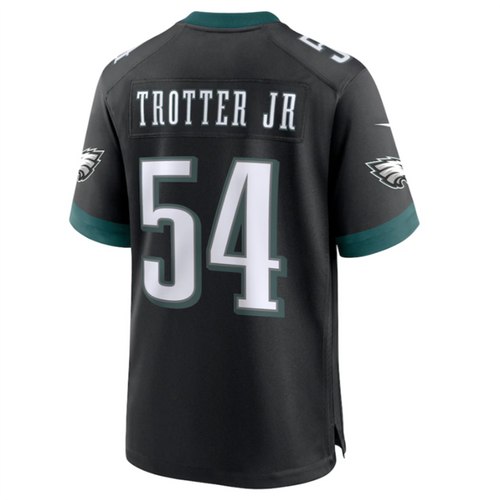 P.Eagles #54 Jeremiah Trotter Jr. Black Alternate Player Game Jersey -Stitched American Football Jerseys football jersey product view 1