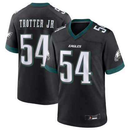 P.Eagles #54 Jeremiah Trotter Jr. Black Alternate Player Game Jersey -Stitched American Football Jerseys football jersey product view 2