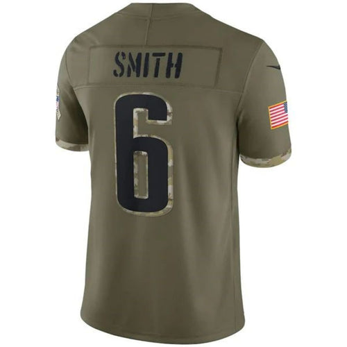 P.Eagles #6 DeVonta Smith Player Olive Salute To Service Limited Jersey Stitched American Football Jerseys football jersey product view 1