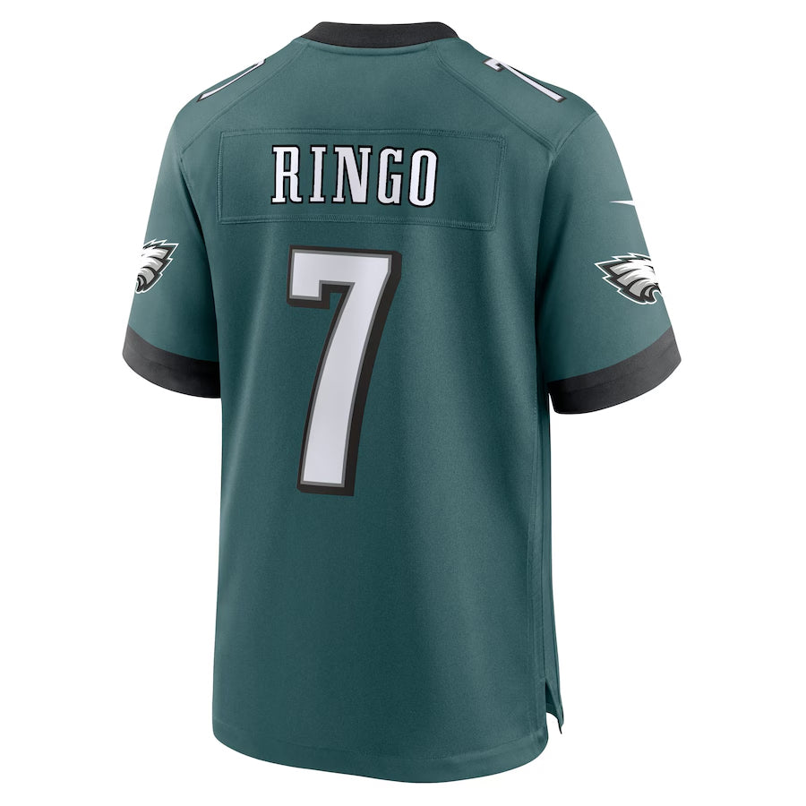 P.Eagles #7 Kelee Ringo Player Midnight Green Home Game Football Jerseys football jersey product view 1