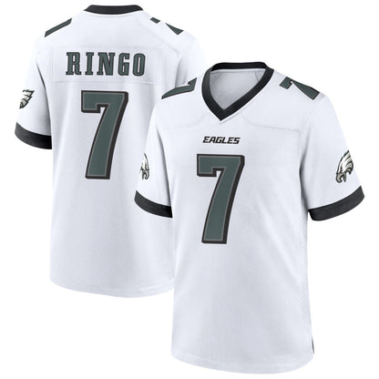 P.Eagles #7 Kelee Ringo Player White Home Game Football Jerseys football jersey product view 1