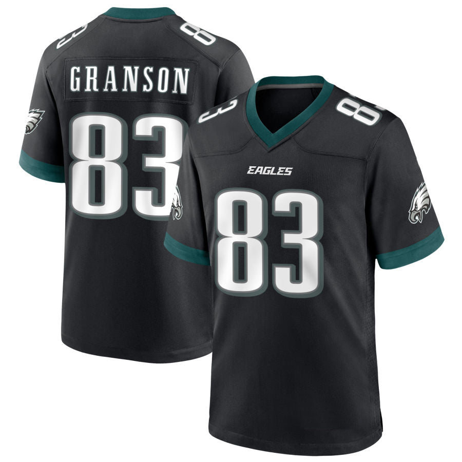 P.Eagles #83 Kylen Granson Player Black Home Game Football Jerseys football jersey product view 1