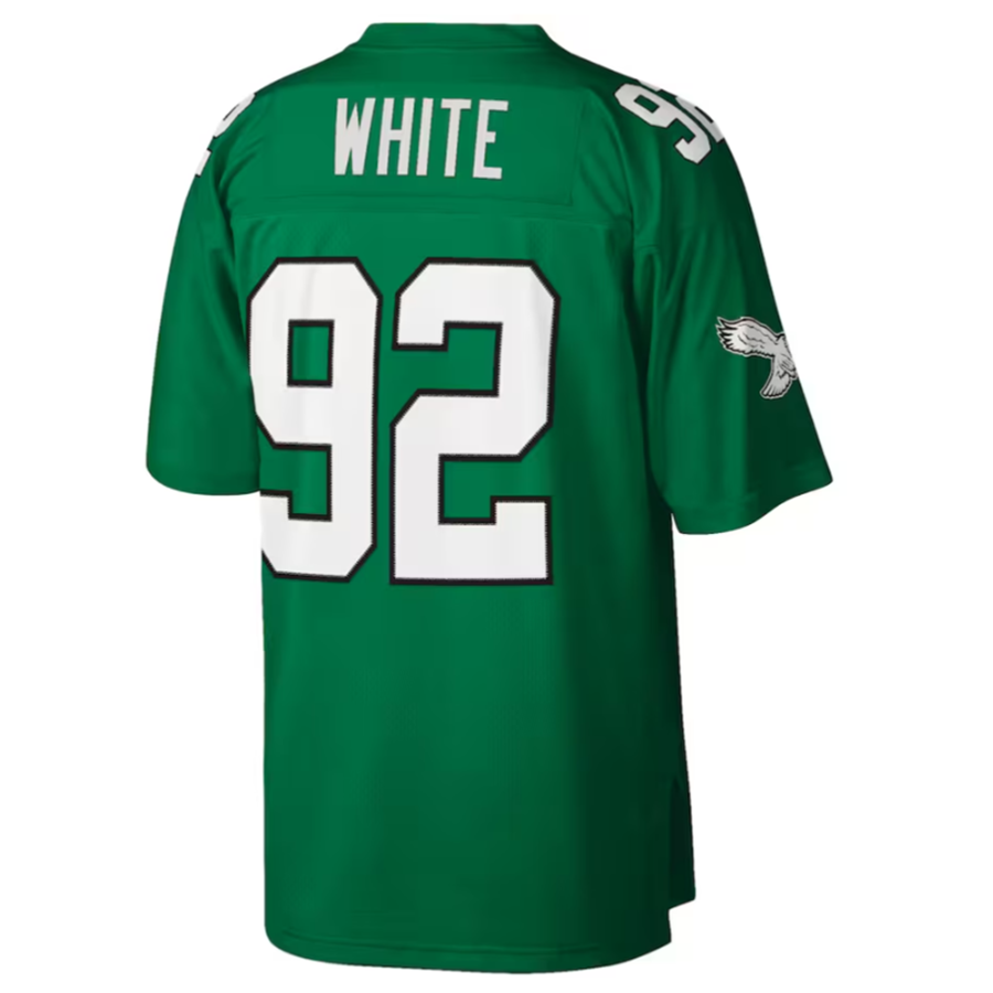 P.Eagles #92 Reggie White Green Big & Tall 1990 Retired Player Replica Jersey Stitched American Football Jerseys football jersey product view 1