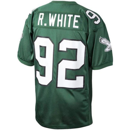 P.Eagles #92 Reggie White Kelly Green 1992 Authentic Throwback Retired Player Jersey Stitched American Football Jerseys football jersey product view 1