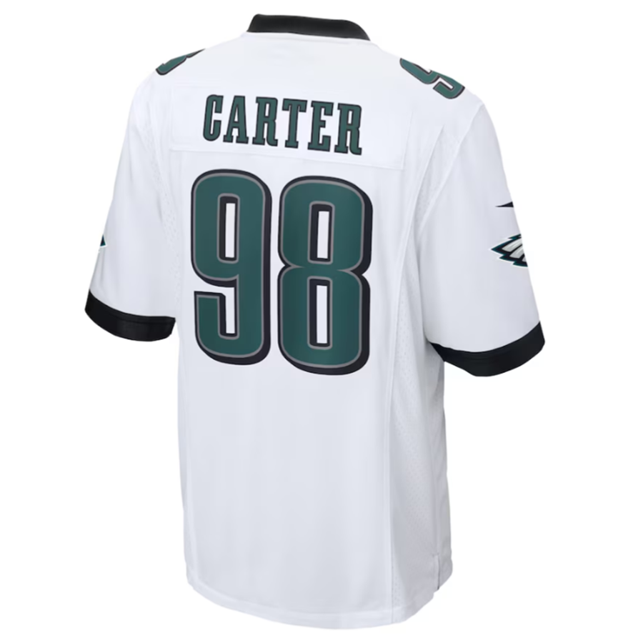 P.Eagles #98 Jalen Carter Player White Game Jersey Stitched American Football Jerseys football jersey product view 1
