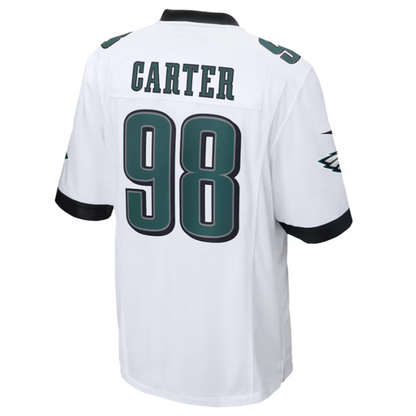 P.Eagles #98 Jalen Carter Player White Game Jersey Stitched American Football Jerseys football jersey product view 1