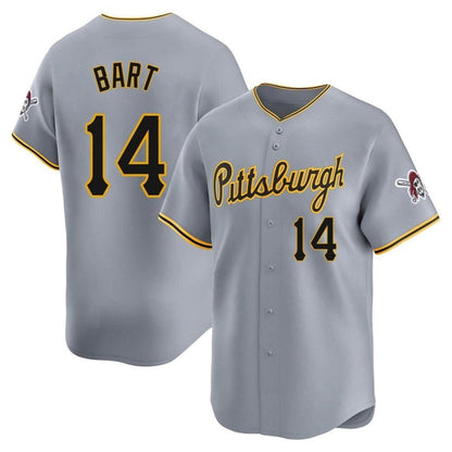 P.Pirates #14 Joey Bart Player Grey Limited Baseball Jerseys baseball jersey product view 1