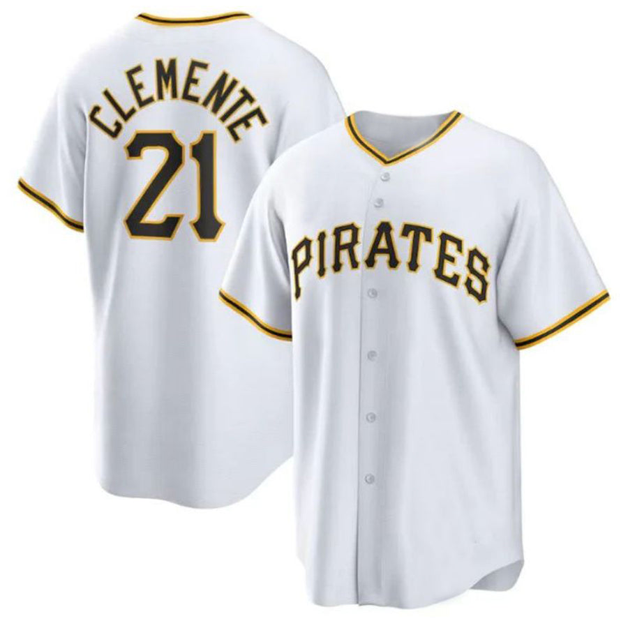 P.Pirates #21 Roberto Clemente Player Gray Throwback Cooperstown Limited Baseball Jerseys baseball jersey product view 1