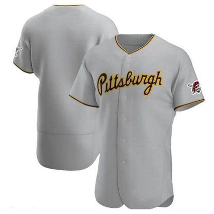 P.Pirates Blank Player Gray Road Elite Baseball Jerseys baseball jersey product view 1