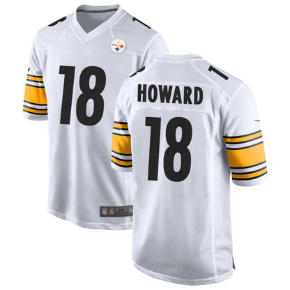 P.Steelers #18 Will Howard Player White Game Football Jerseys football jersey product view 1