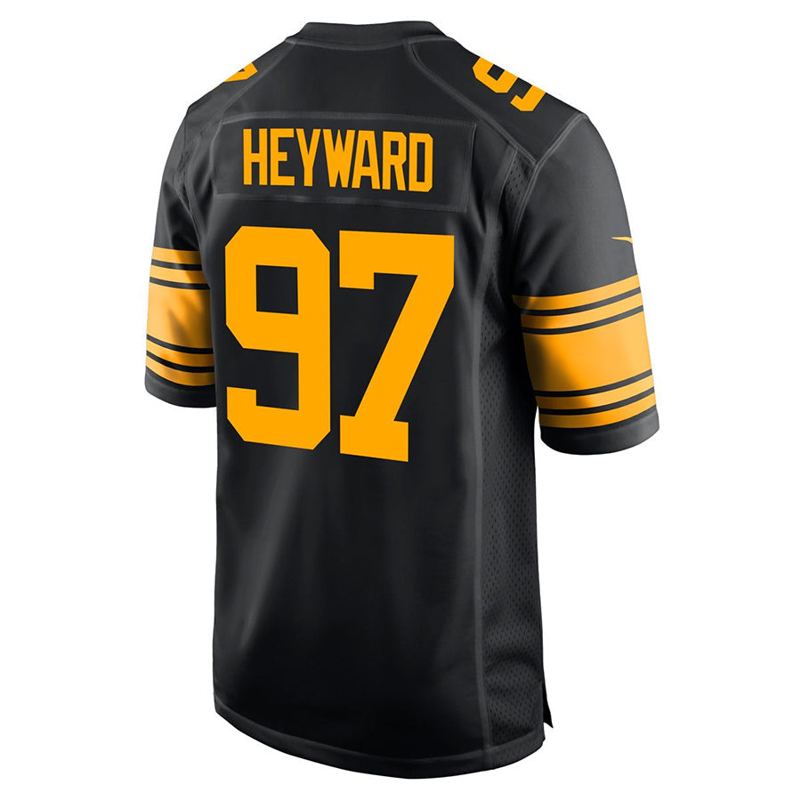 P.Steelers #97 Cameron Heyward Player Black Home Replica Football Jerseys football jersey product view 1