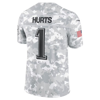 P.Eagles #1 Jalen Hurts Player Arctic Camo Salute to Service Limited Stitched American Football Jerseys football jersey product view 1