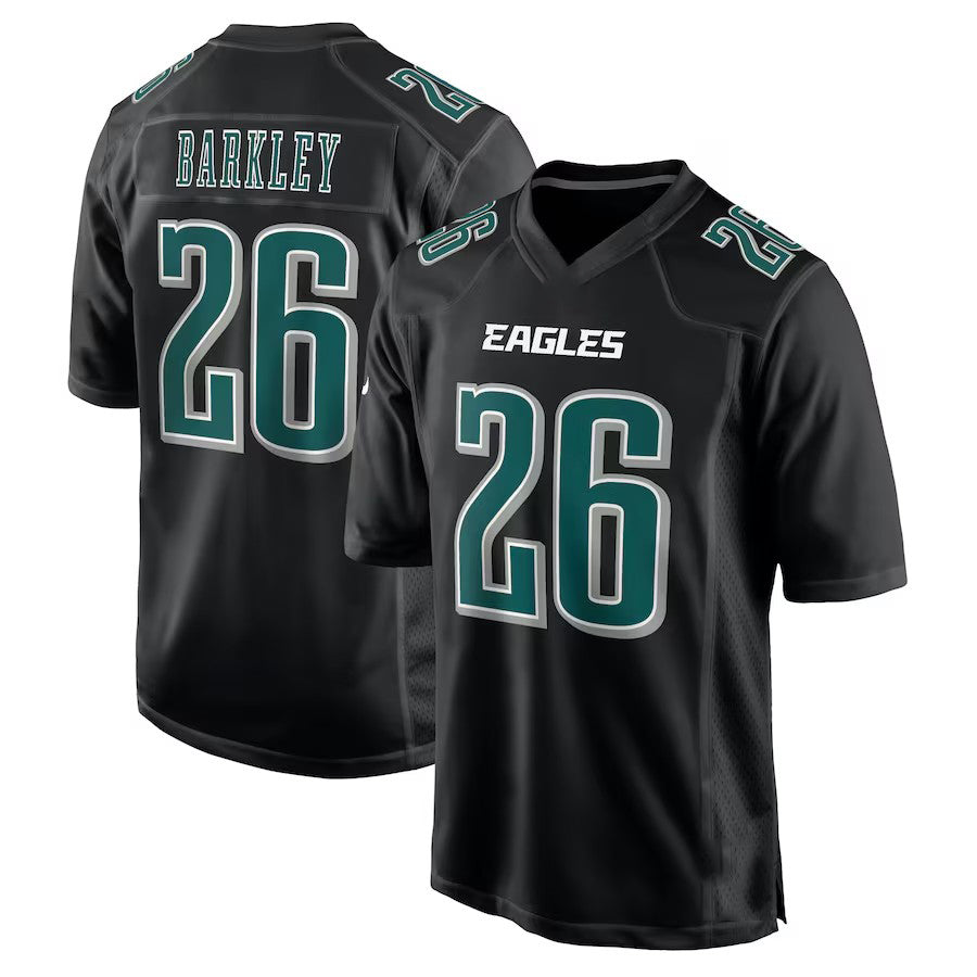P.Eagles #26 Saquon Barkley Player Tundra Black Fashion Game Stitched American Football Jerseys football jersey product view 2