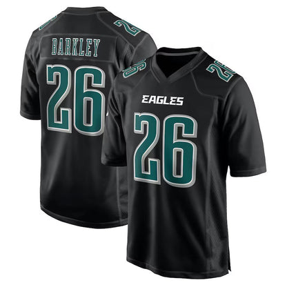 P.Eagles #26 Saquon Barkley Player Tundra Black Fashion Game Stitched American Football Jerseys football jersey product view 2
