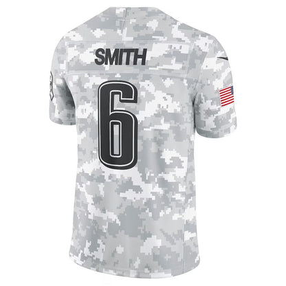 P.Eagles #6 DeVonta Smith Player Arctic Camo Salute to Service Limited Stitched American Football Jerseys football jersey product view 1