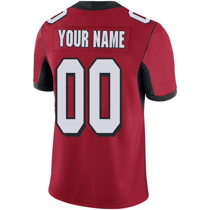 Custom A.Falcons Red Personalized Design Your Own Name and Number for Men Women Youth Jerseys football jersey product view 4