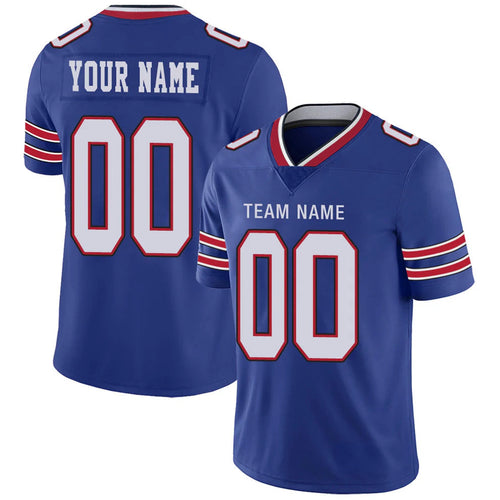 Custom B.Bills Royal Personalized Design Your Own Name and Number for Men Women Youth Jerseys football jersey product view 1
