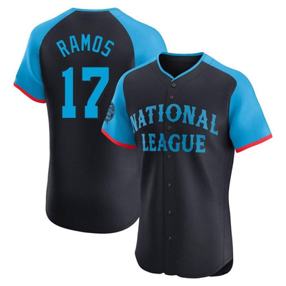 S.Francisco Giants National League #17 Heliot Ramos Player Navy Limited All-Star Elite Baseball Jerseys baseball jersey product view 1