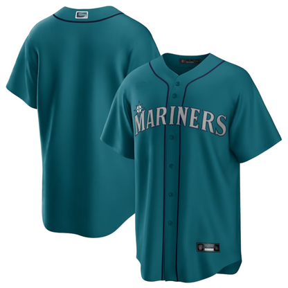 S.Mariners Blank Player Aqua Replica Team Baseball Jerseys baseball jersey product view 1