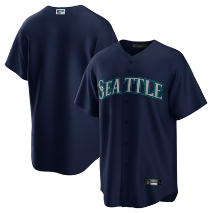 S.Mariners Blank Player Navy Replica Team Baseball Jerseys baseball jersey product view 1