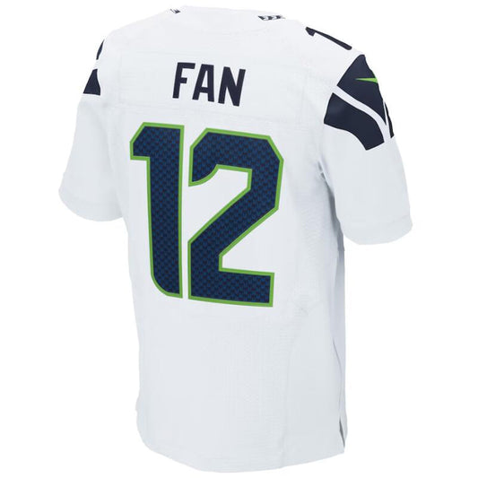 #12th Fan Player S.Seahawks White Game Football Jerseys football jersey product view 1
